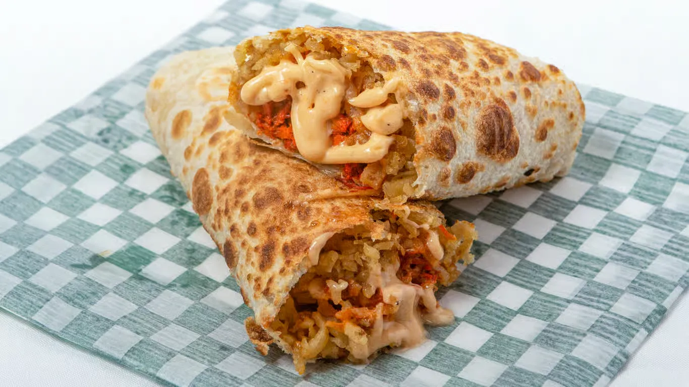 Butter chicken wrap at Spicey Chef Calgary