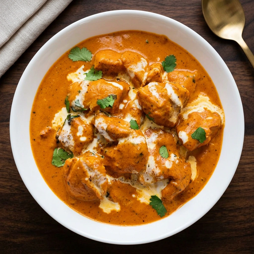 Classic Butter Chicken plate at Spicey Chef in NE Calgary, AB
