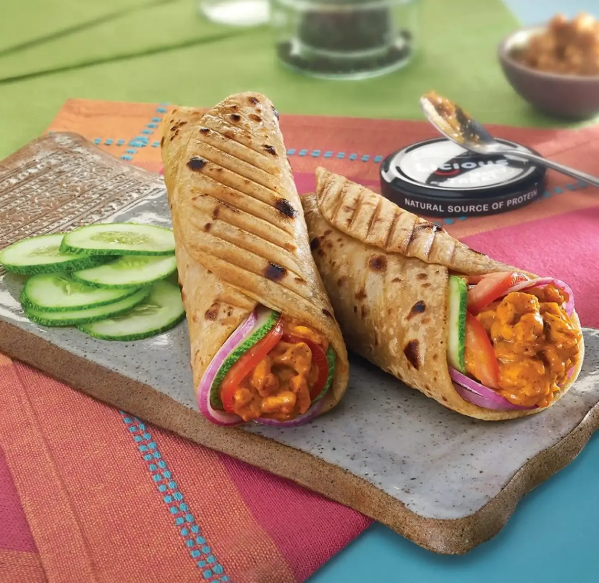 O.G. Butter Chicken Wrap at Spicey Chef in NE Calgary, AB