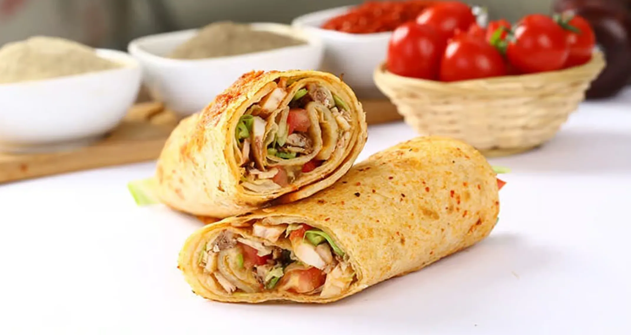 Tandoori Chicken Wrap at Spicey Chef in NE Calgary, AB