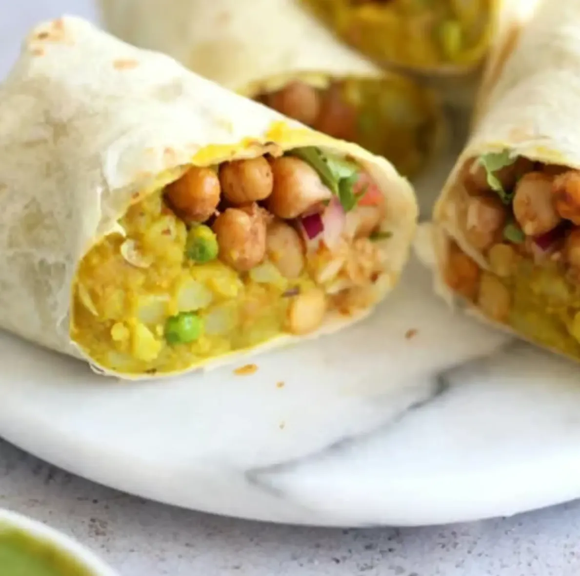 Veggie Wrap at Spicey Chef in NE Calgary, AB